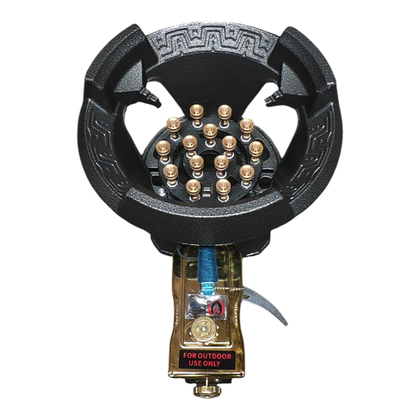 High Pressure Gas Wok Burner Stove 15 Jet Turbo Pin Hose &Regulator AusApproved